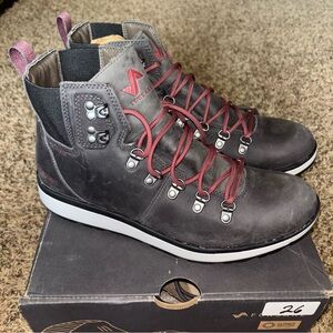 Forsake Davos High Men's Waterproof Premium Leather Boot Size 9.5 Gunmetal New